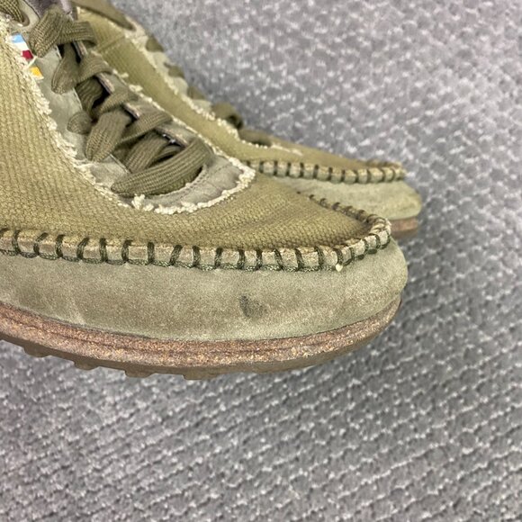 The North Face Hayden Canvas Lace Up Shoes Men's 10 Tan Cork Olive - Picture 4 of 12